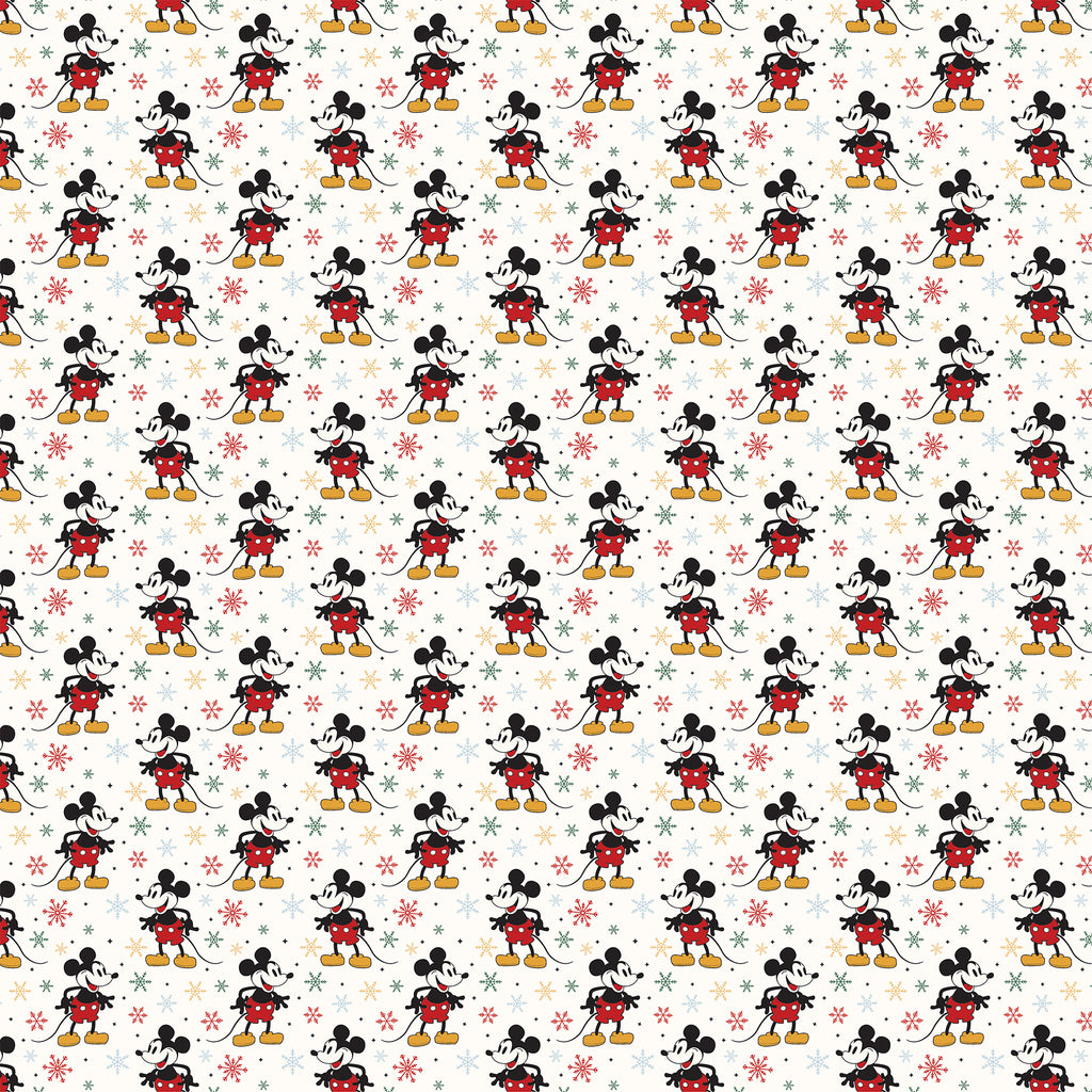 Mouse And Me Christmas — Merry Mouse Snowflakes 12×12 Double-Sided Paper