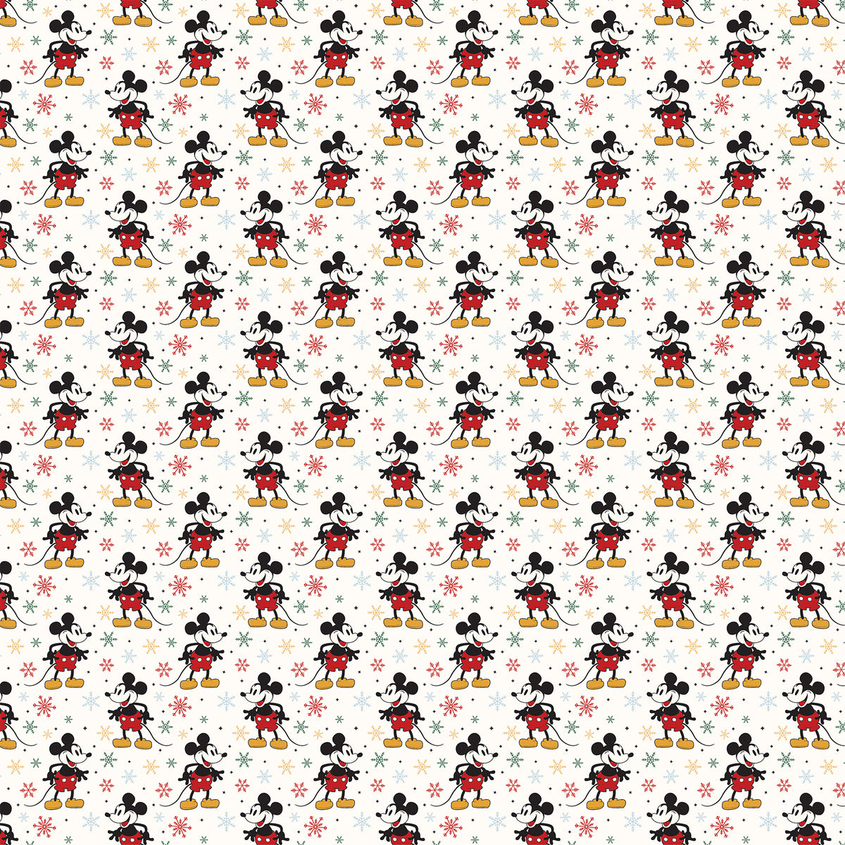 Mouse And Me Christmas — Merry Mouse Snowflakes 12×12 Double-Sided Paper