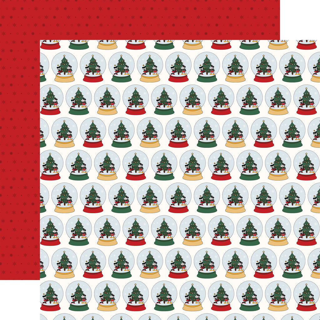 Mouse And Me Christmas — Mouse And Me Snowglobes 12×12 Double-Sided Paper