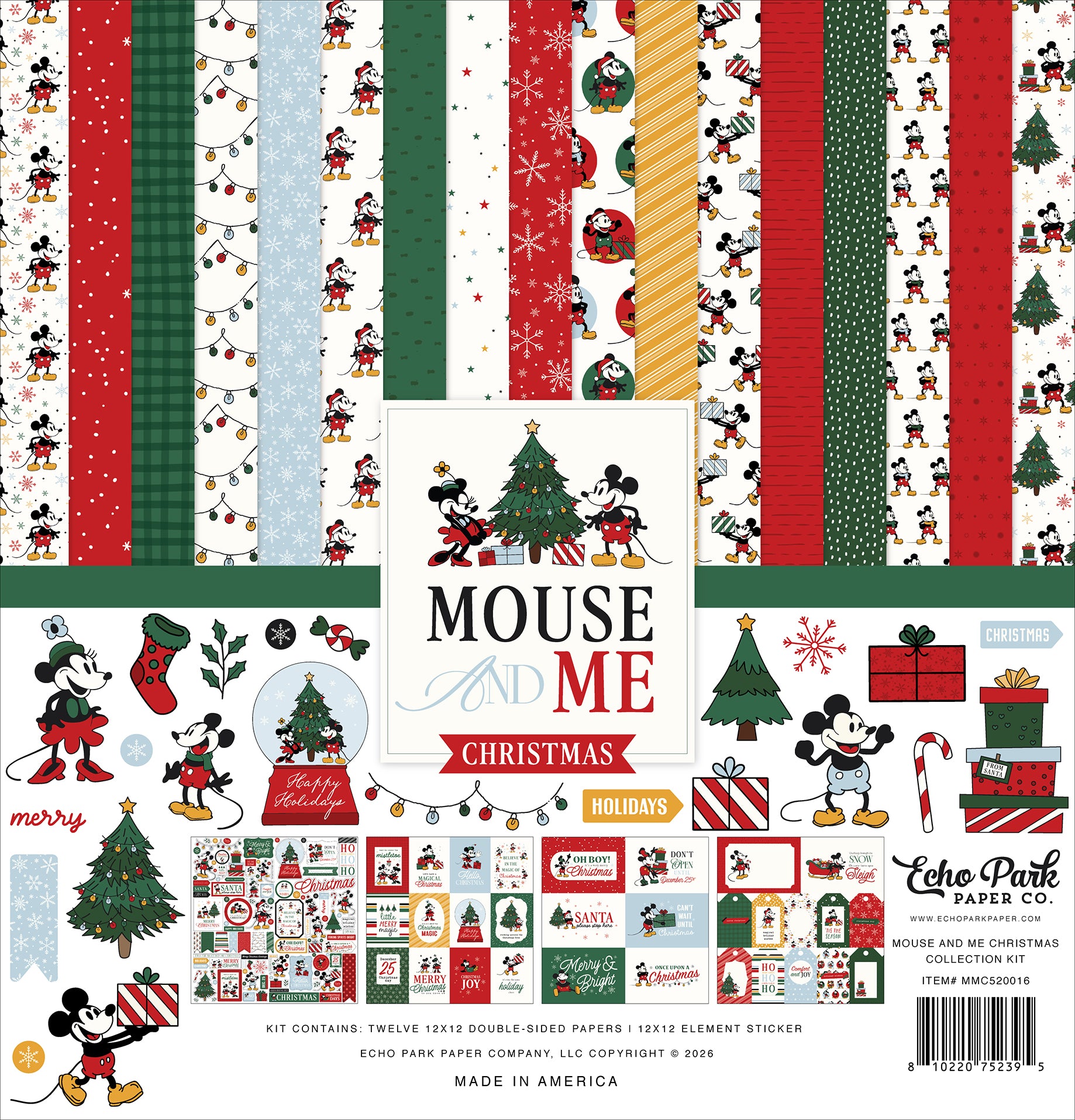 Mouse And Me Christmas 12×12 Collection Kit