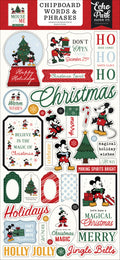 Mouse And Me Christmas 6×13 Chipboard Words & Phrases