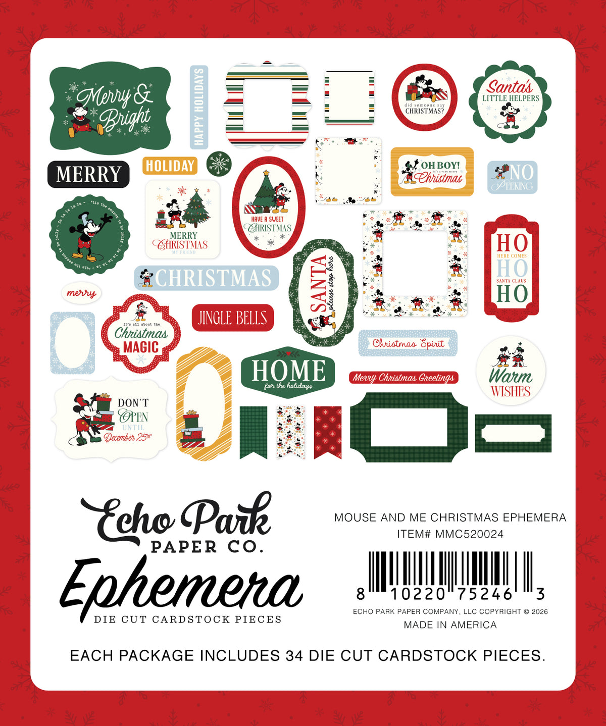 Mouse And Me Christmas Ephemera