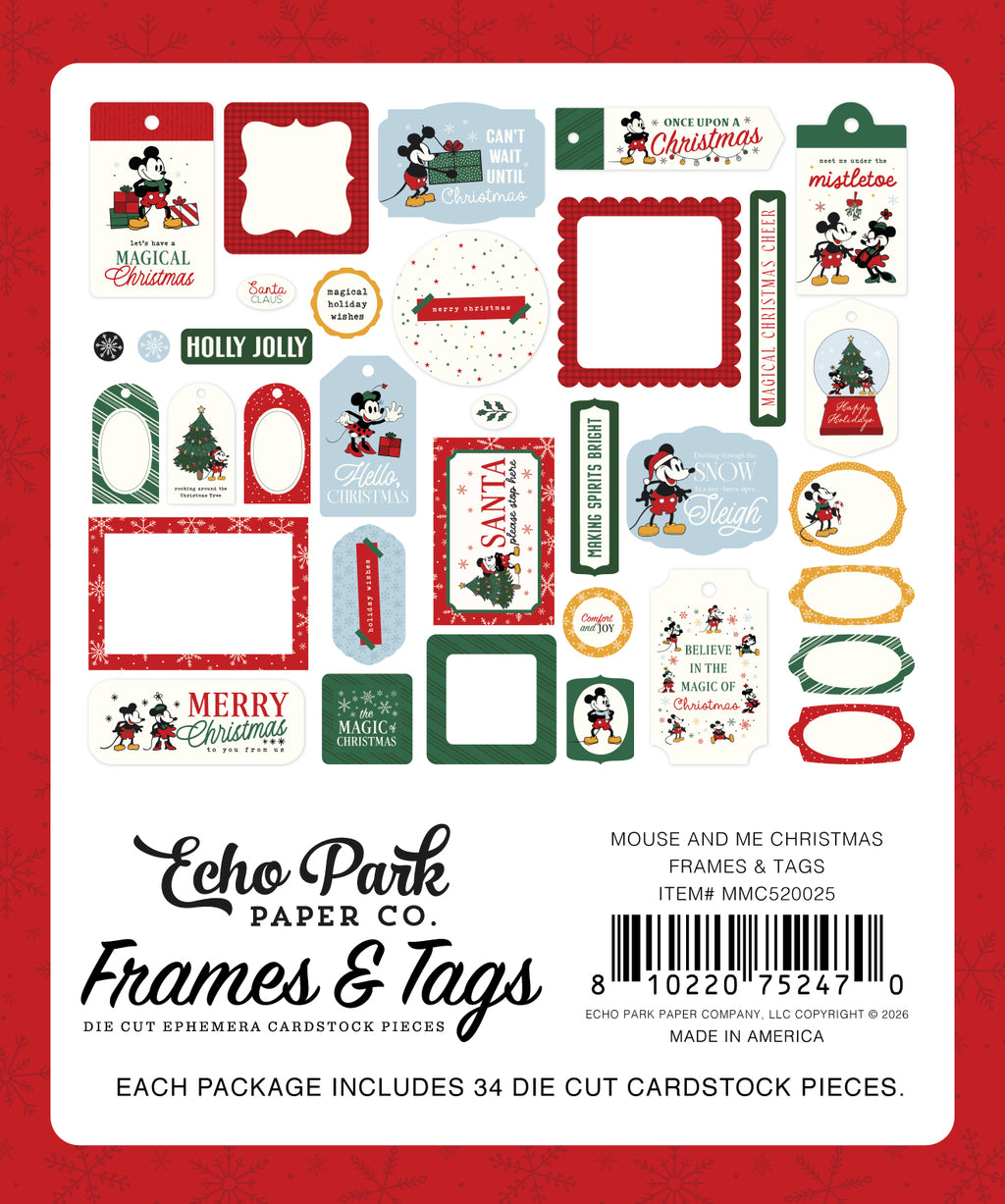 Mouse And Me Christmas Frames & Tags