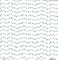 Sassafras Lass Teal Appeal Maude Dots cardstock with scattered rounded squares in teal, dark grey and light grey on white