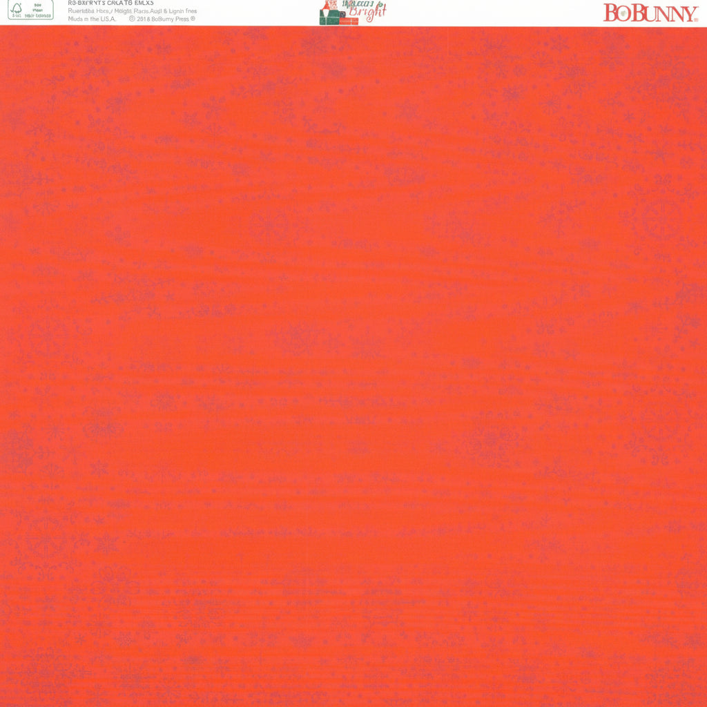 BoBunny Merry & Bright Magic 12x12 Scrapbook Paper