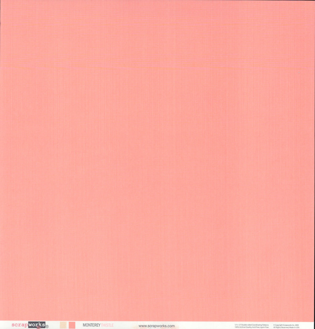Scrapworks Monterey Thistle 12x12 Double-Sided Cardstock
