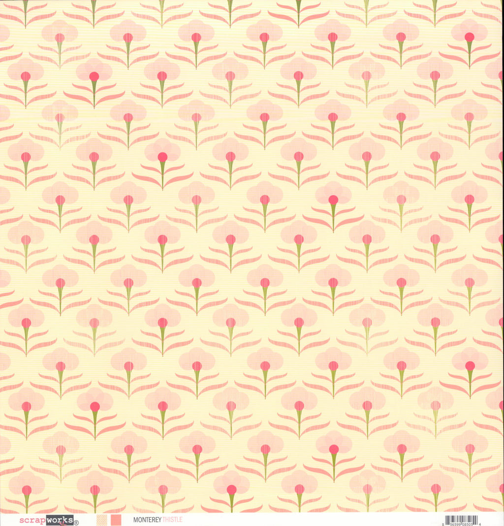 Scrapworks Monterey Thistle 12x12 Double-Sided Cardstock