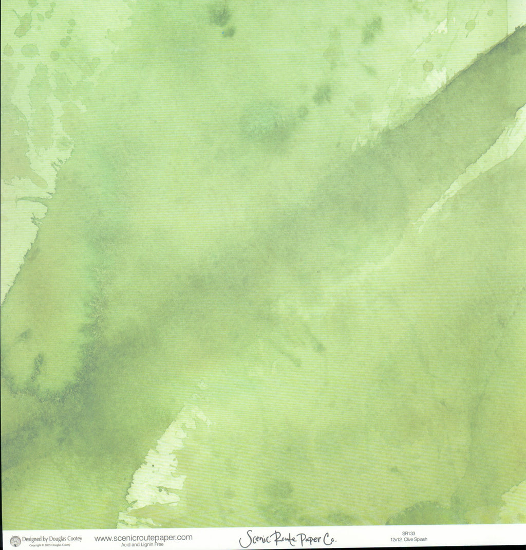 Sm Pastel Flower Whimsy - Olive Splash