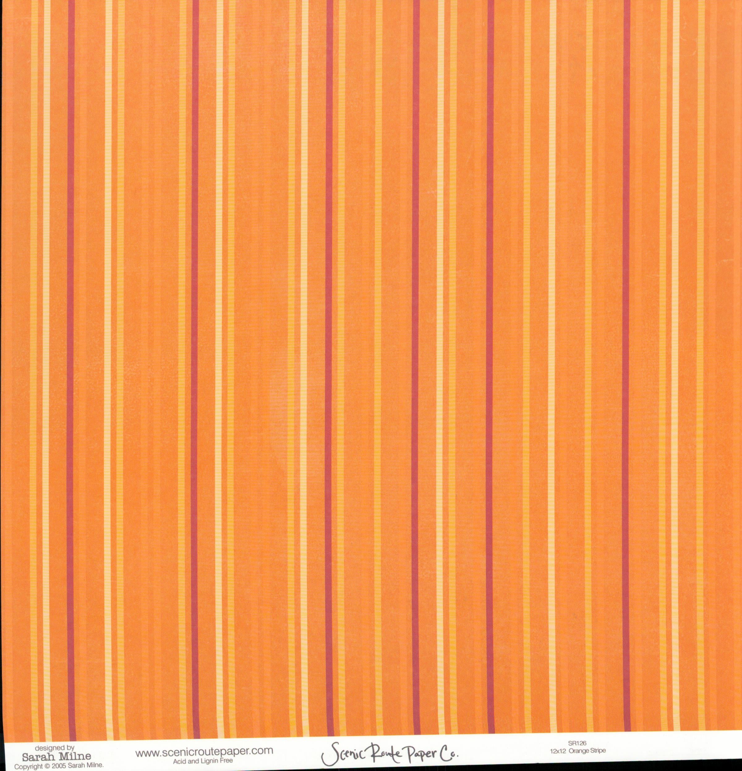 Chicken Scratch - Orange Stripe