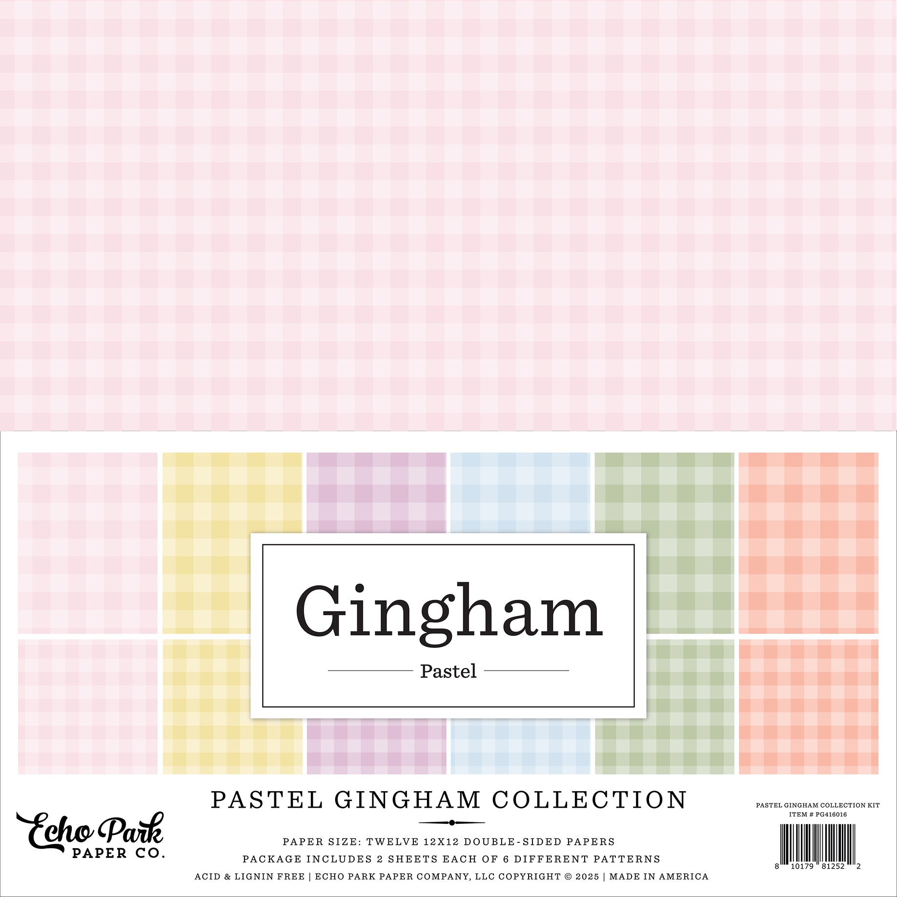 Pastel Gingham Collection Kit
