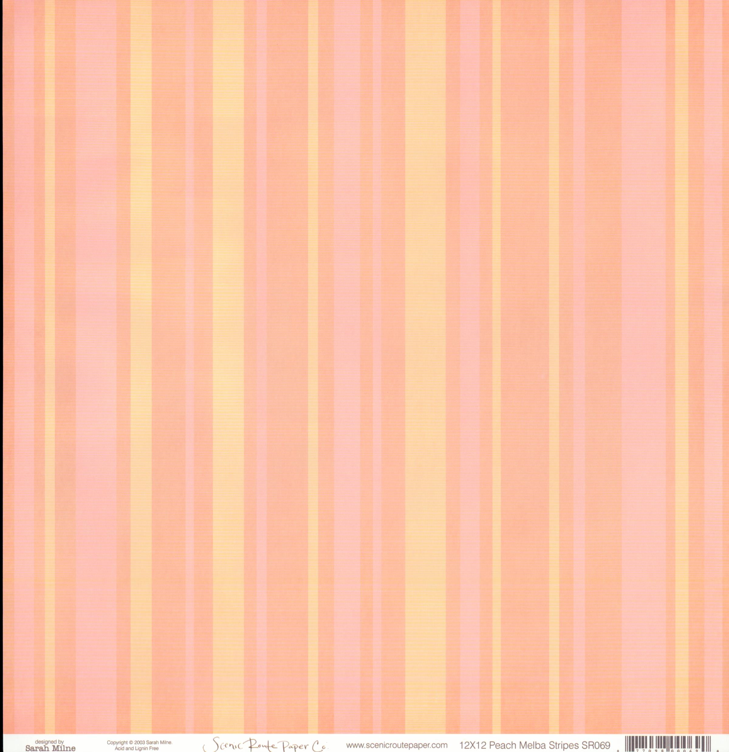 Peach Melba Stripes