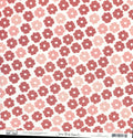 Sm Red Pink Flower Whimsy - Pink Stripe