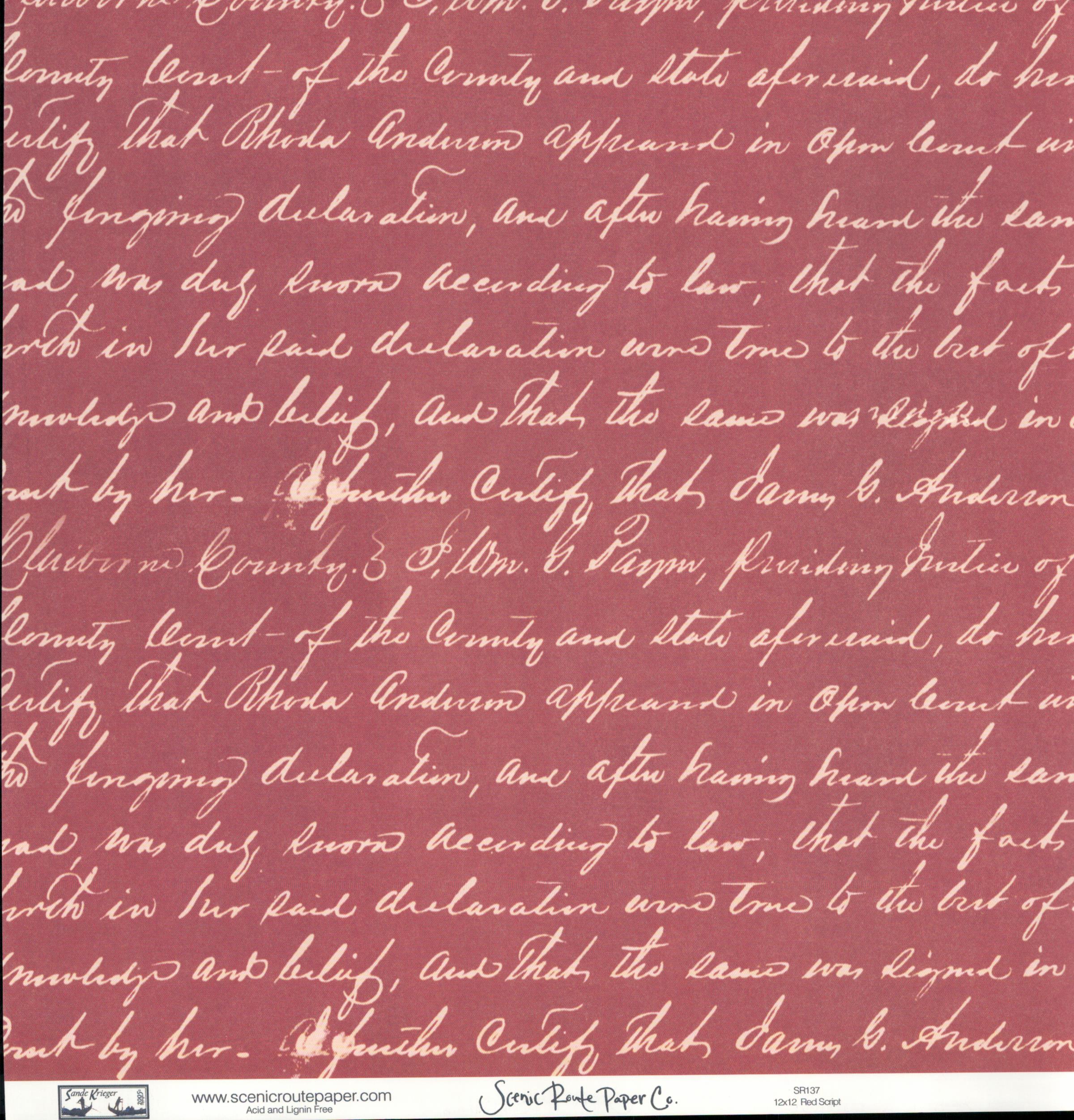 Sm Diamonds Red Pink Orange - Red Script