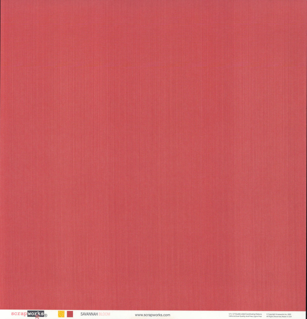 Scrapworks Savannah Bloom 12x12 Double-Sided Cardstock