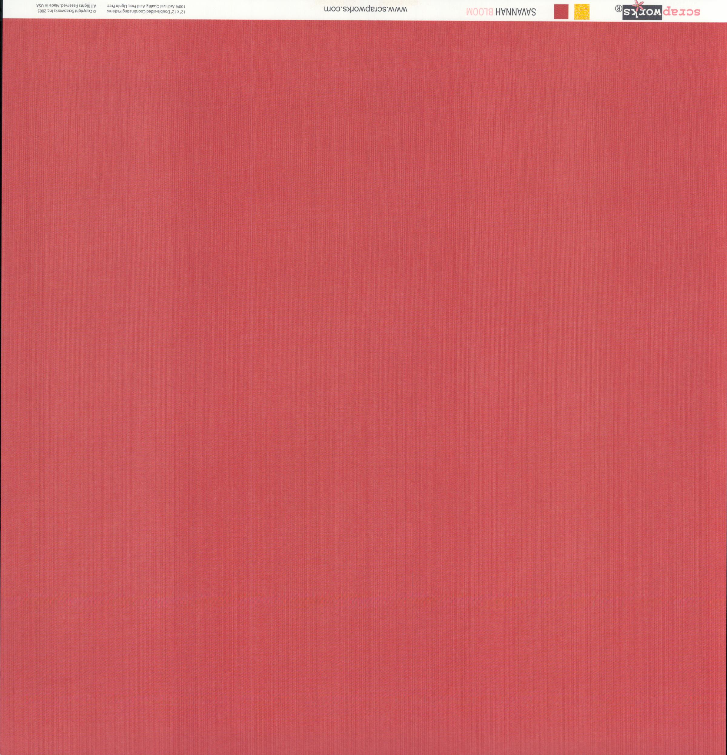 Scrapworks Savannah Bloom 12x12 Double-Sided Cardstock