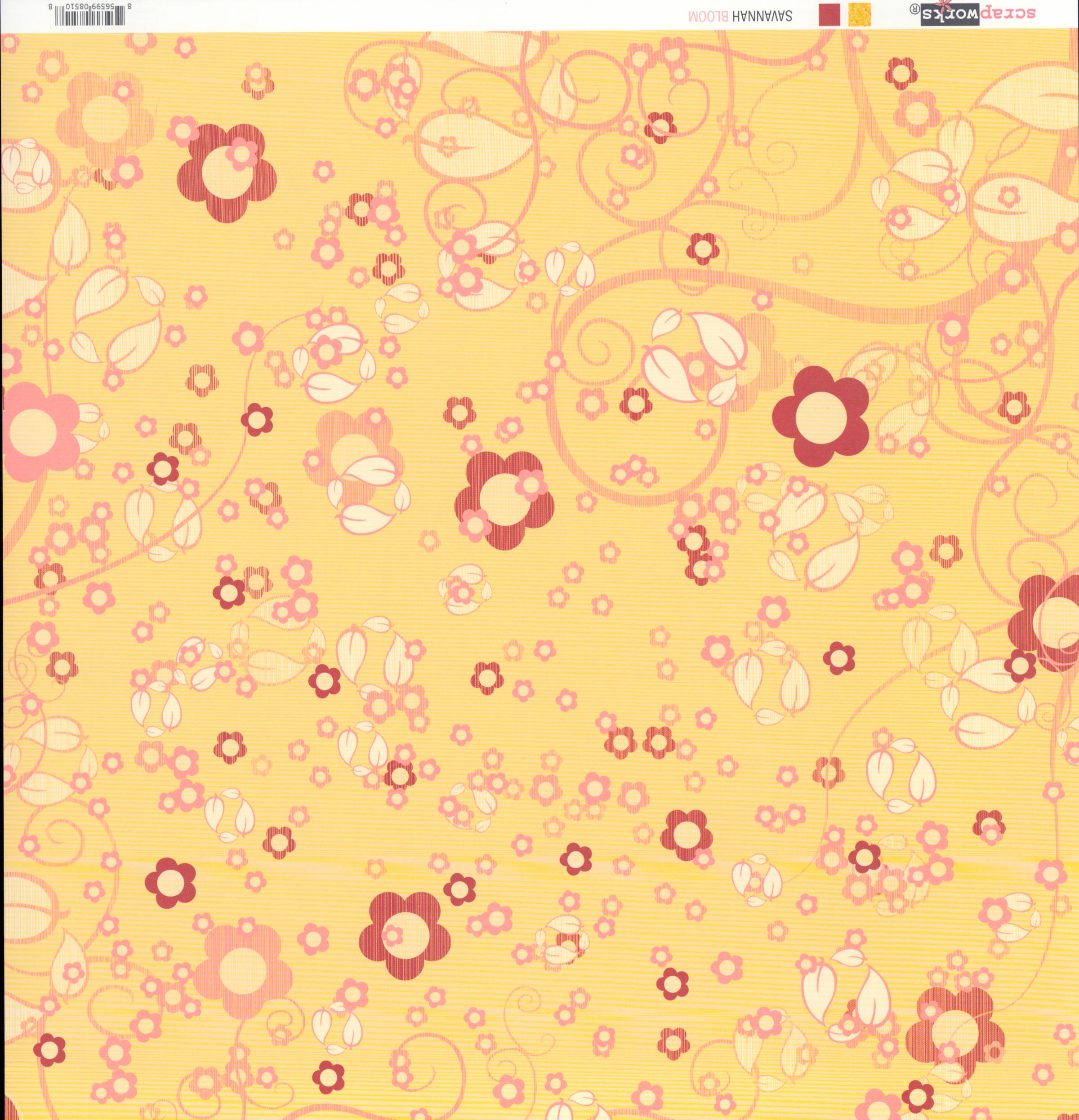 Scrapworks Savannah Bloom 12x12 Double-Sided Cardstock