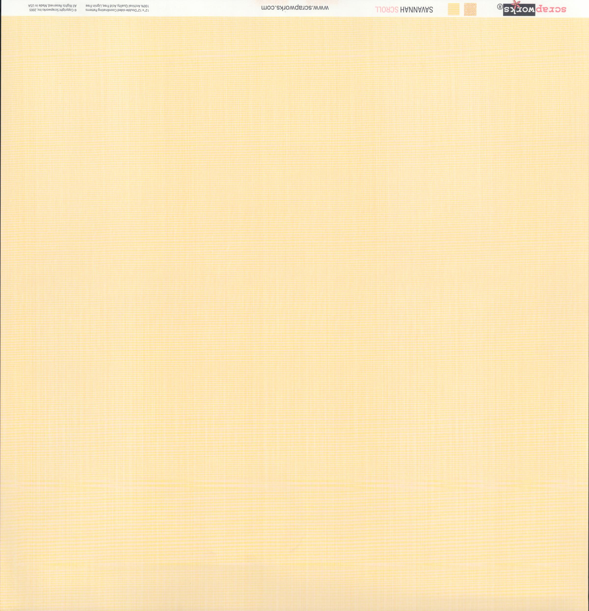 Scrapworks Savannah Scroll 12x12 Double-Sided Cardstock