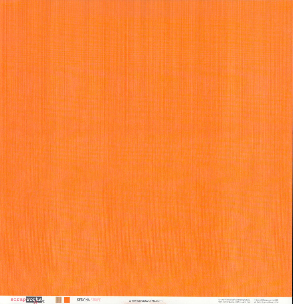 Scrapworks Sedona Stripe 12x12 Double-Sided Cardstock
