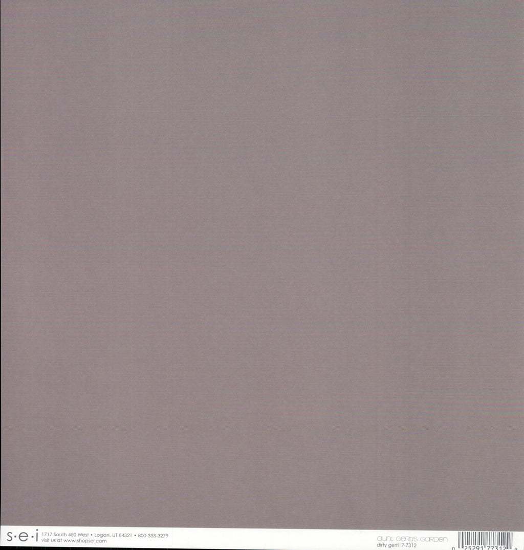 SEI Aunt Gerdi's Garden Dirty Gerti - solid warm gray/greige 12x12 double-sided cardstock