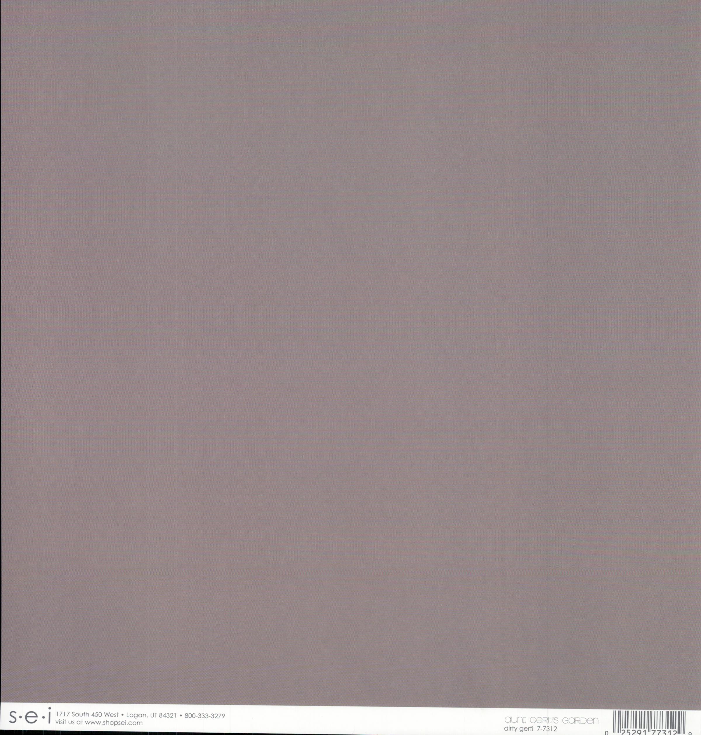 SEI Aunt Gerdi's Garden Dirty Gerti - solid warm gray/greige 12x12 double-sided cardstock