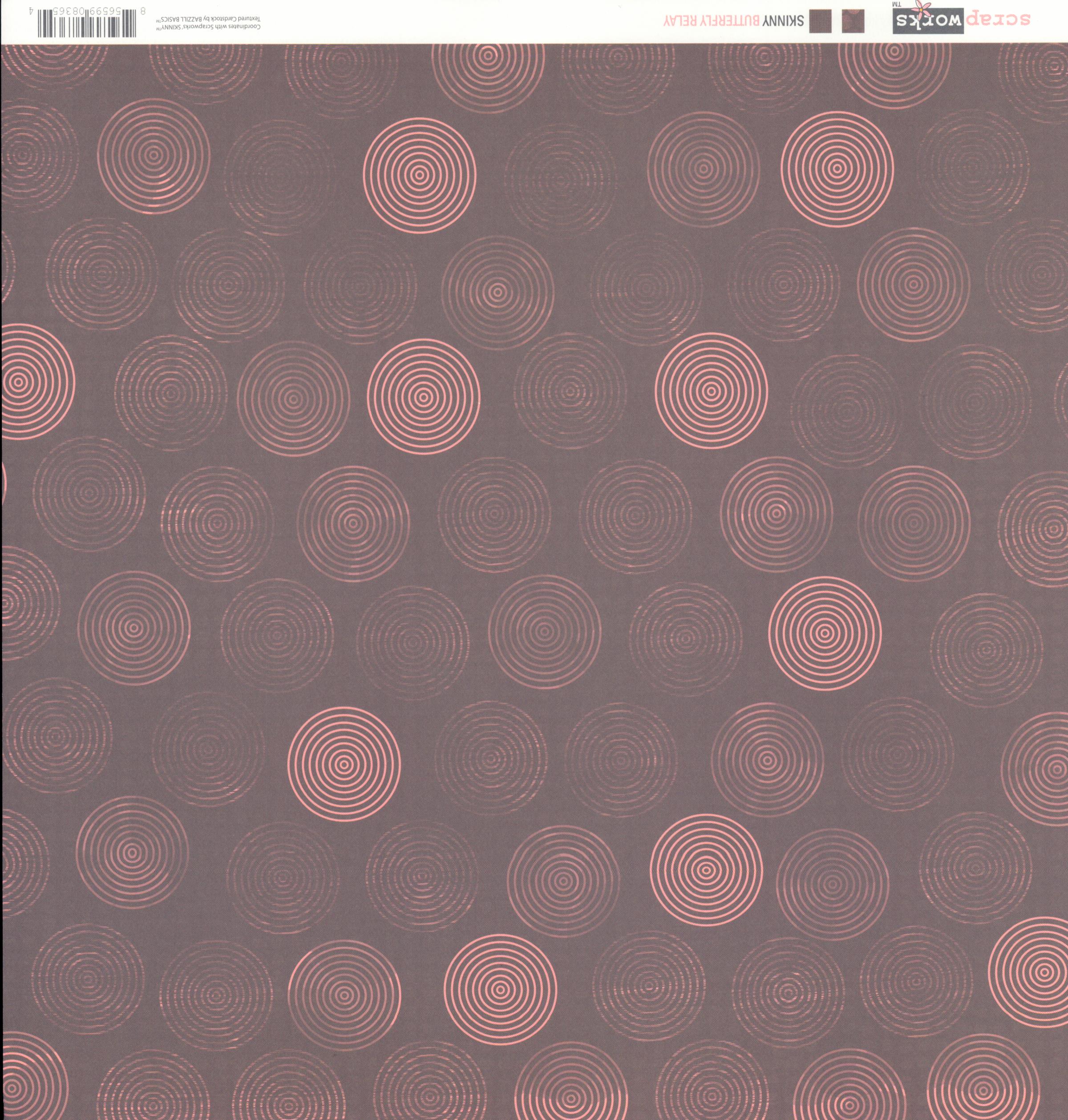 Scrapworks Skinny Butterfly Relay 12x12 Double-Sided Cardstock
