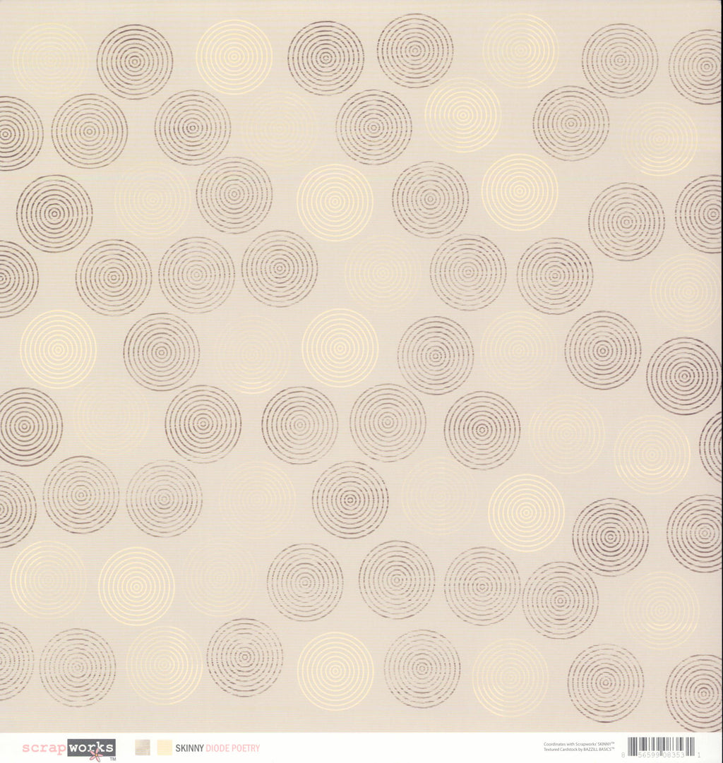 Scrapworks Skinny Diode Poetry 12x12 Double-Sided Cardstock