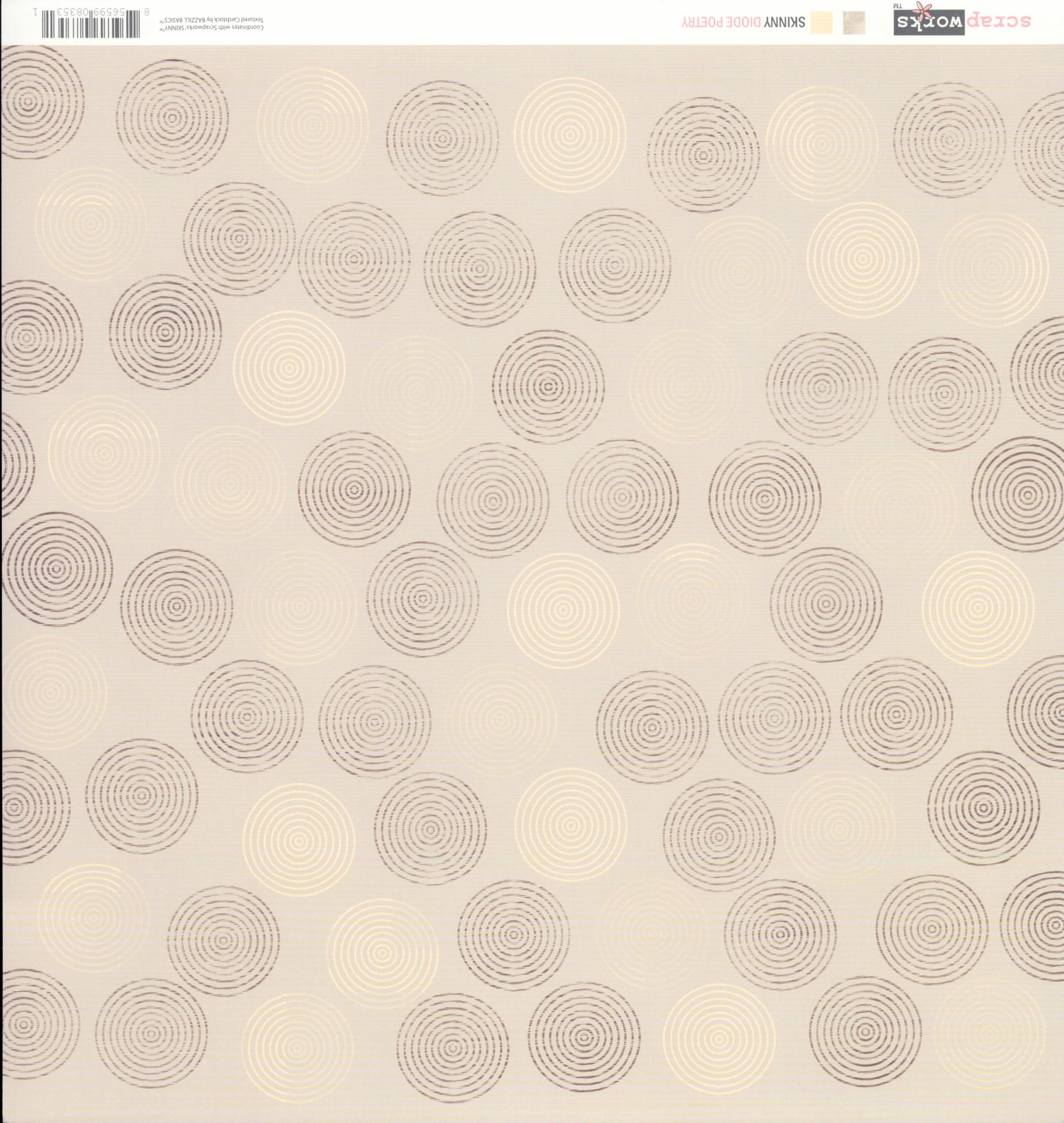Scrapworks Skinny Diode Poetry 12x12 Double-Sided Cardstock