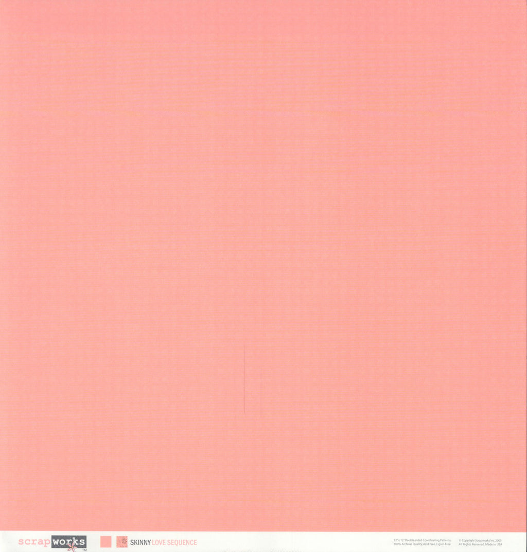 Scrapworks Skinny Love Sequence 12x12 Double-Sided Cardstock