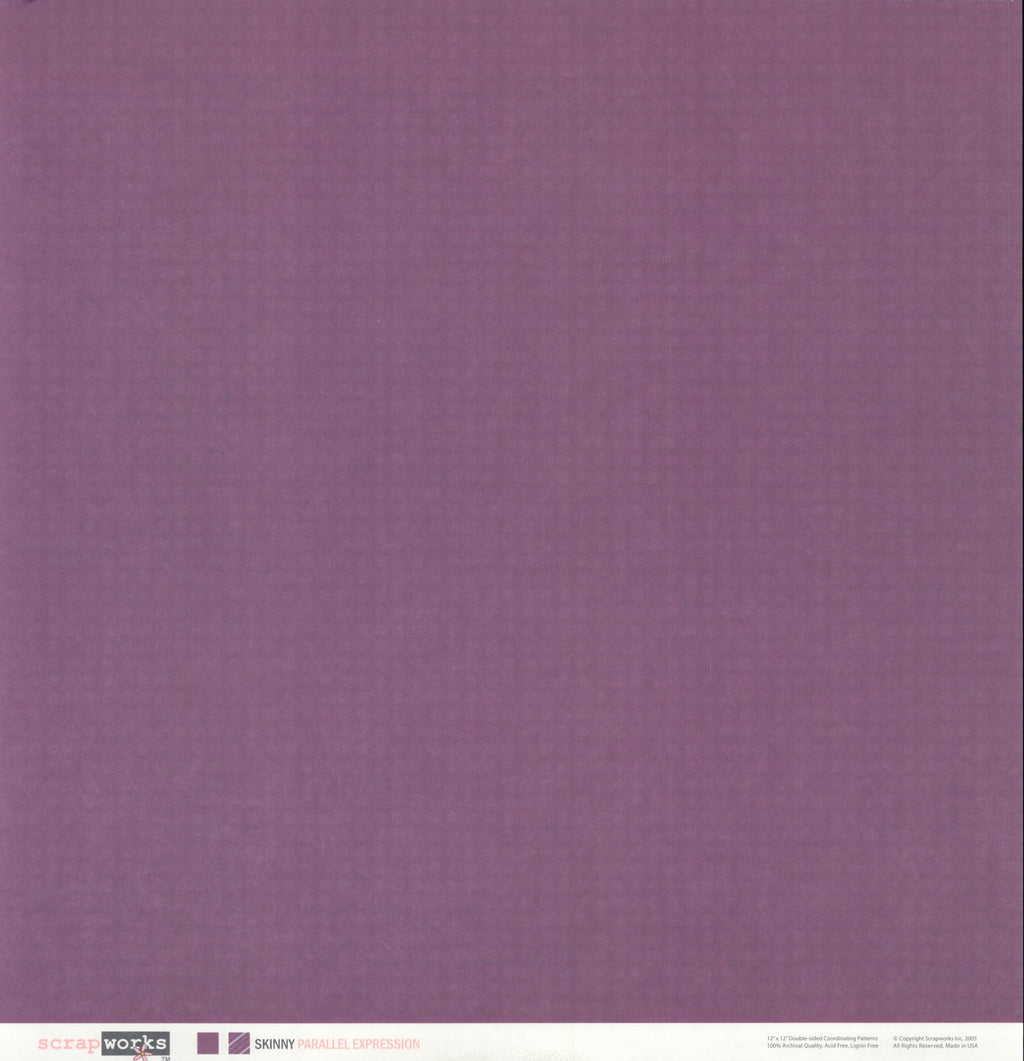 Scrapworks Skinny Parallel Expression 12x12 Double-Sided Cardstock