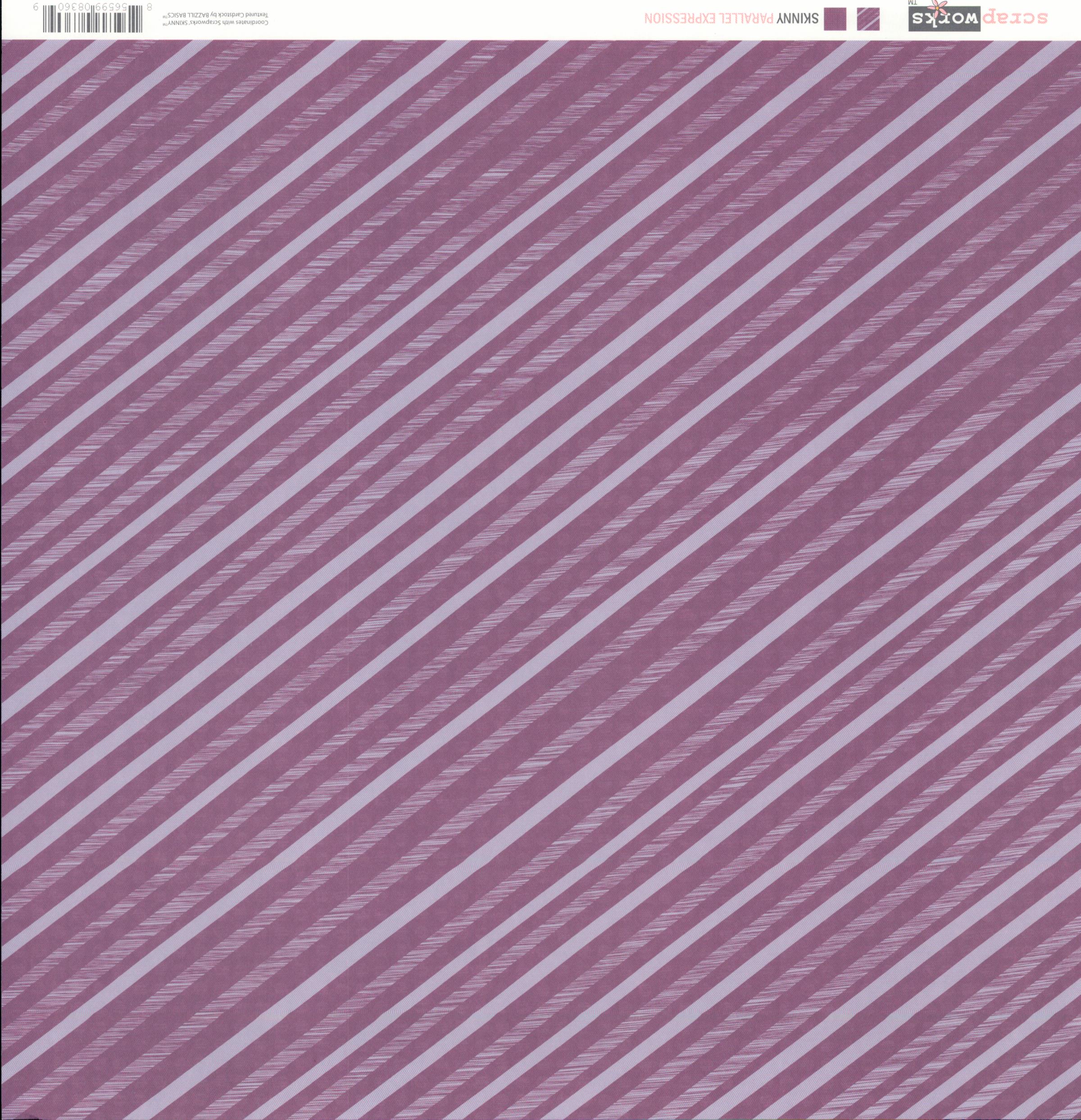Scrapworks Skinny Parallel Expression 12x12 Double-Sided Cardstock