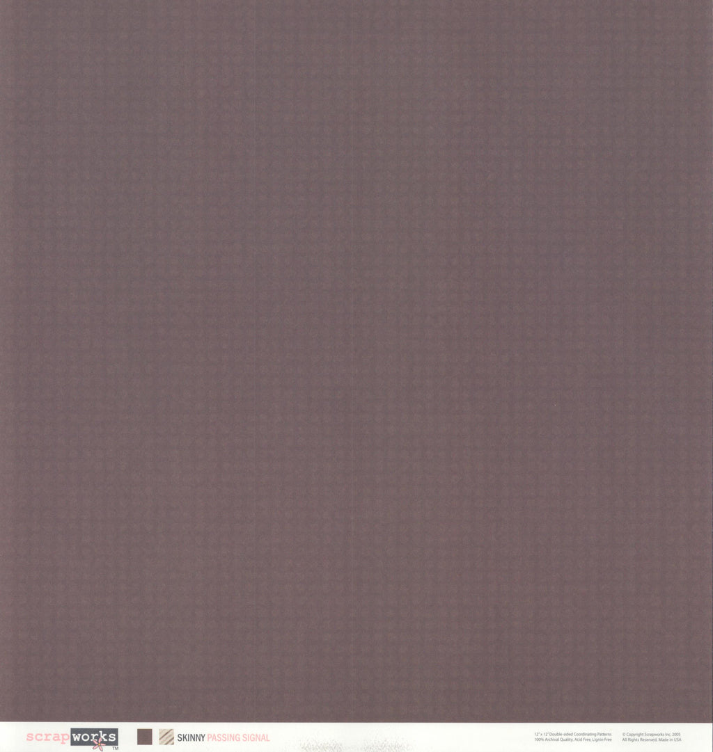 Scrapworks Skinny Passing Signal 12x12 Double-Sided Cardstock