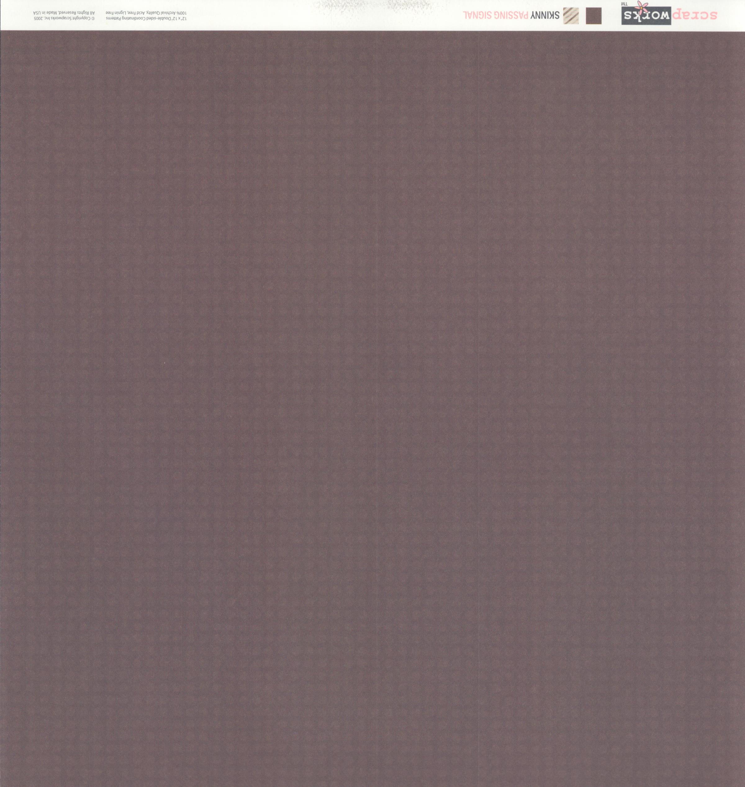Scrapworks Skinny Passing Signal 12x12 Double-Sided Cardstock