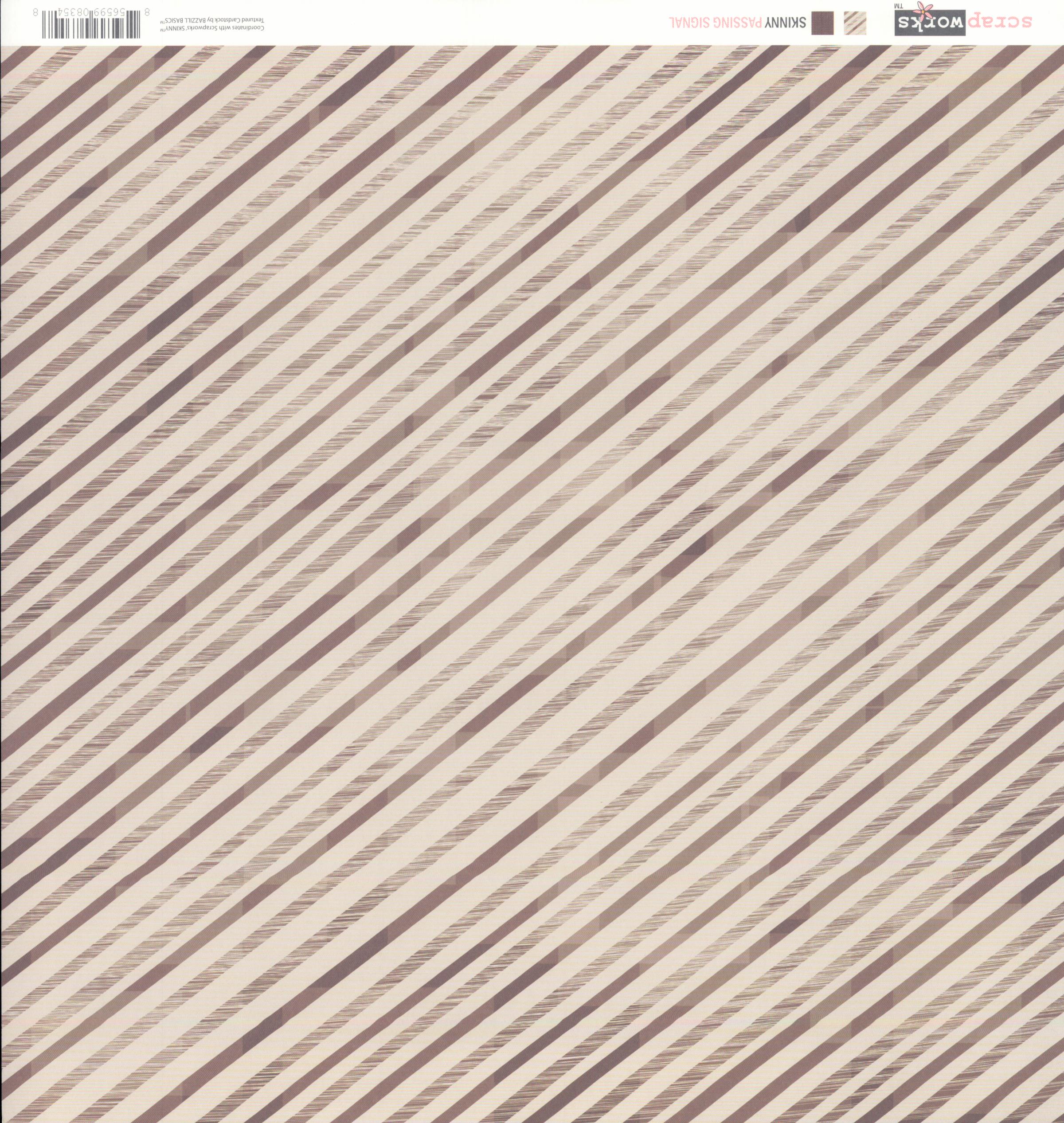 Scrapworks Skinny Passing Signal 12x12 Double-Sided Cardstock