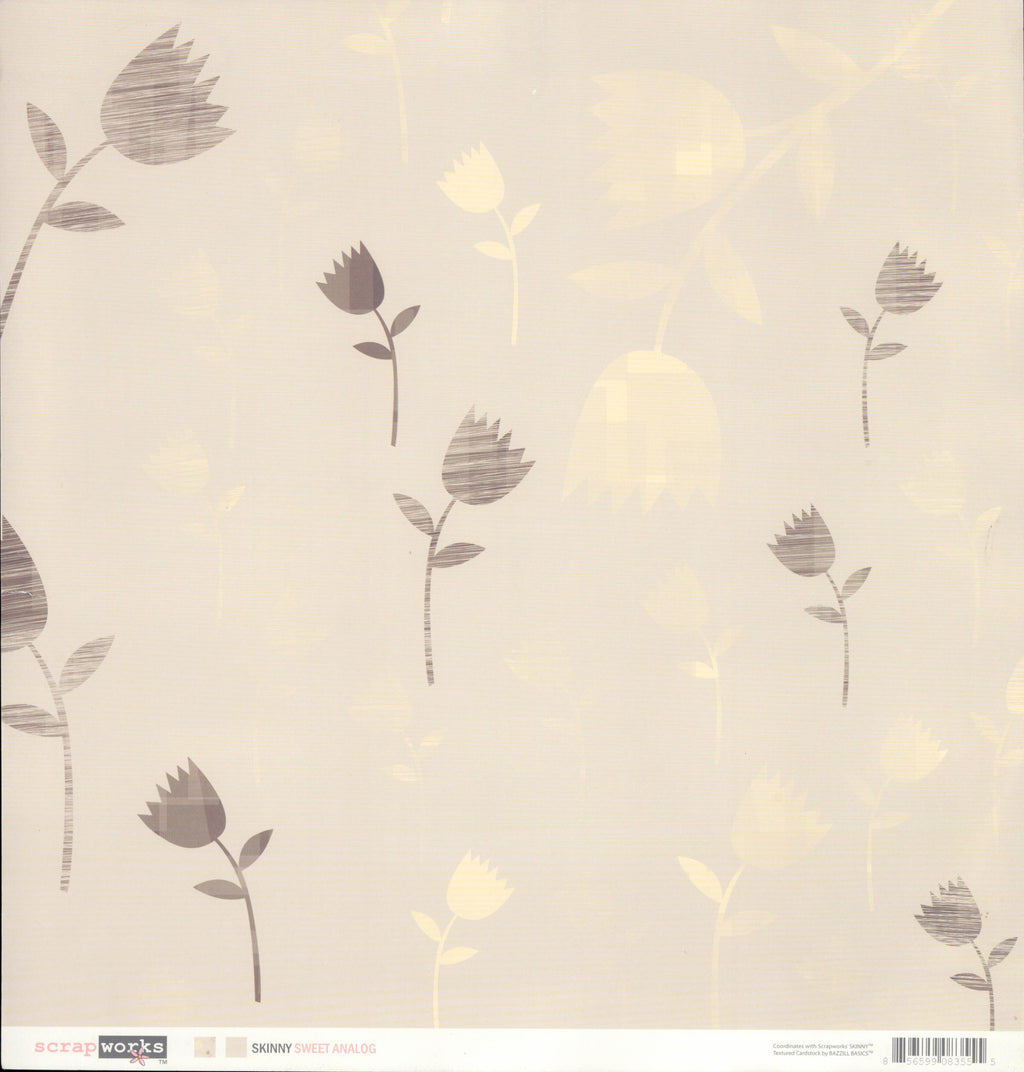 Scrapworks Skinny Sweet Analog 12x12 Double-Sided Cardstock
