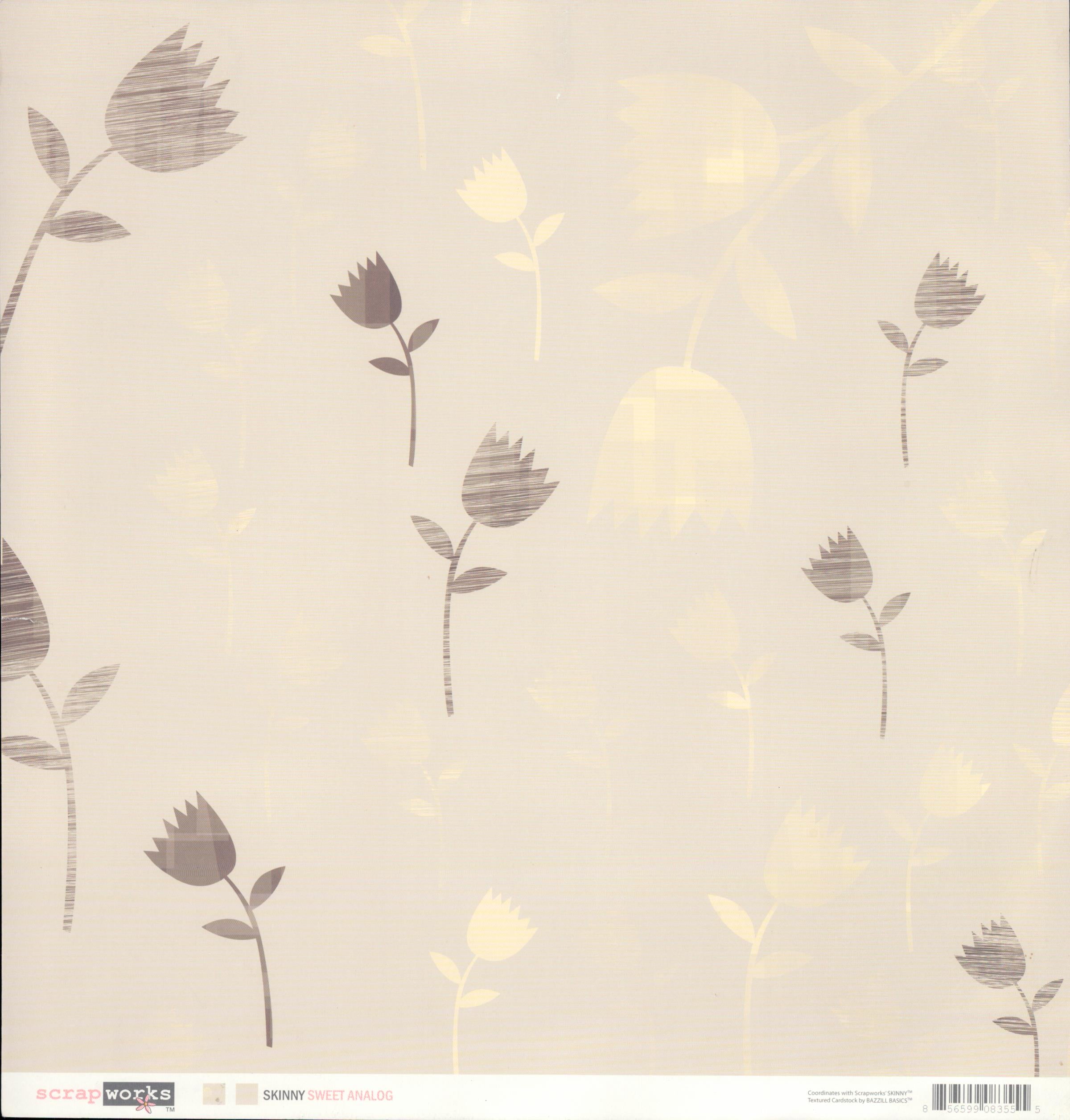 Scrapworks Skinny Sweet Analog 12x12 Double-Sided Cardstock