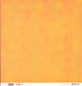 Scrapworks Skinny Crush Magnetic 12x12 Scrapbook Paper - orange halftone dot pattern front