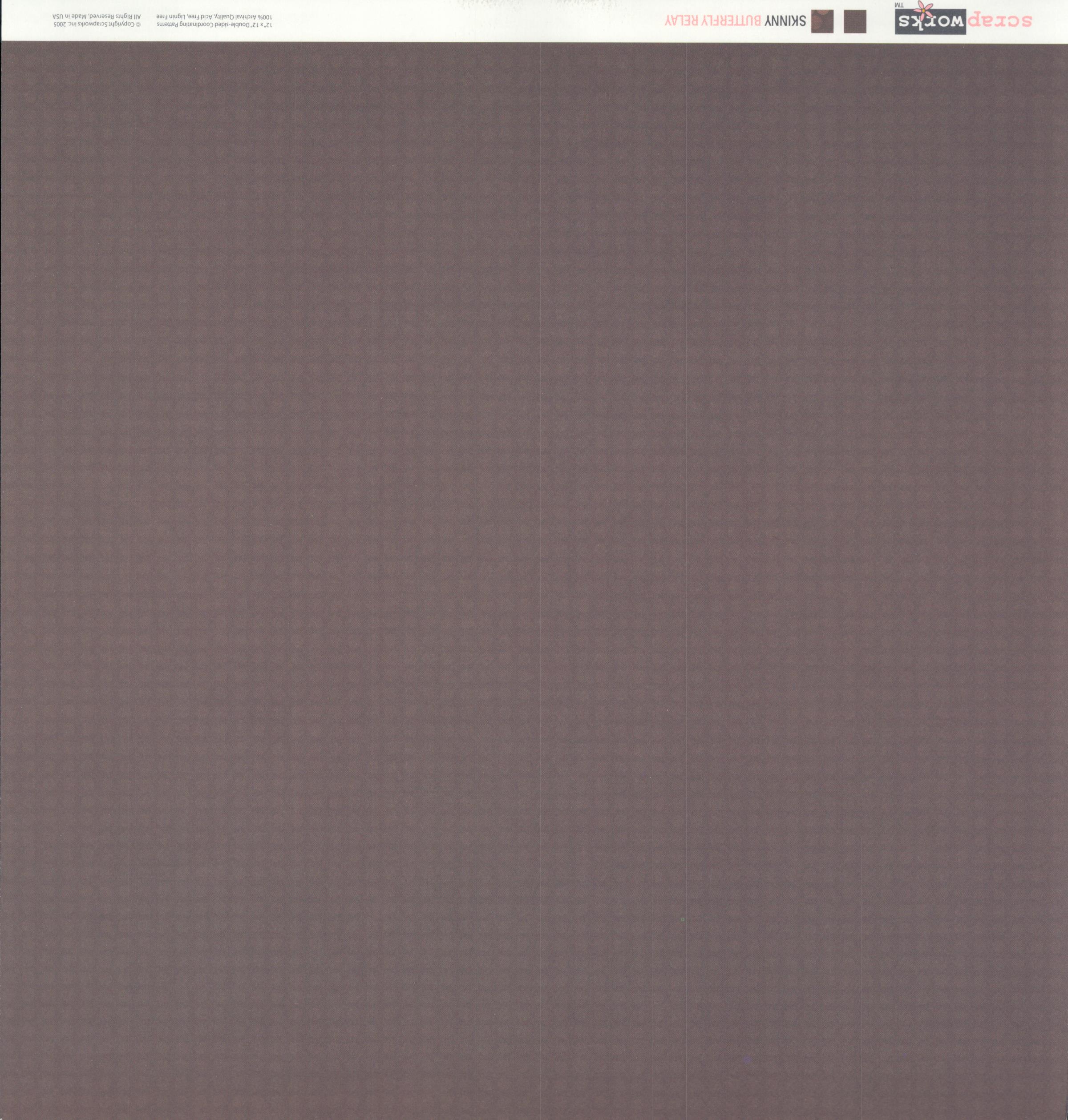 Scrapworks Skinny Butterfly Relay 12x12 Double-Sided Cardstock