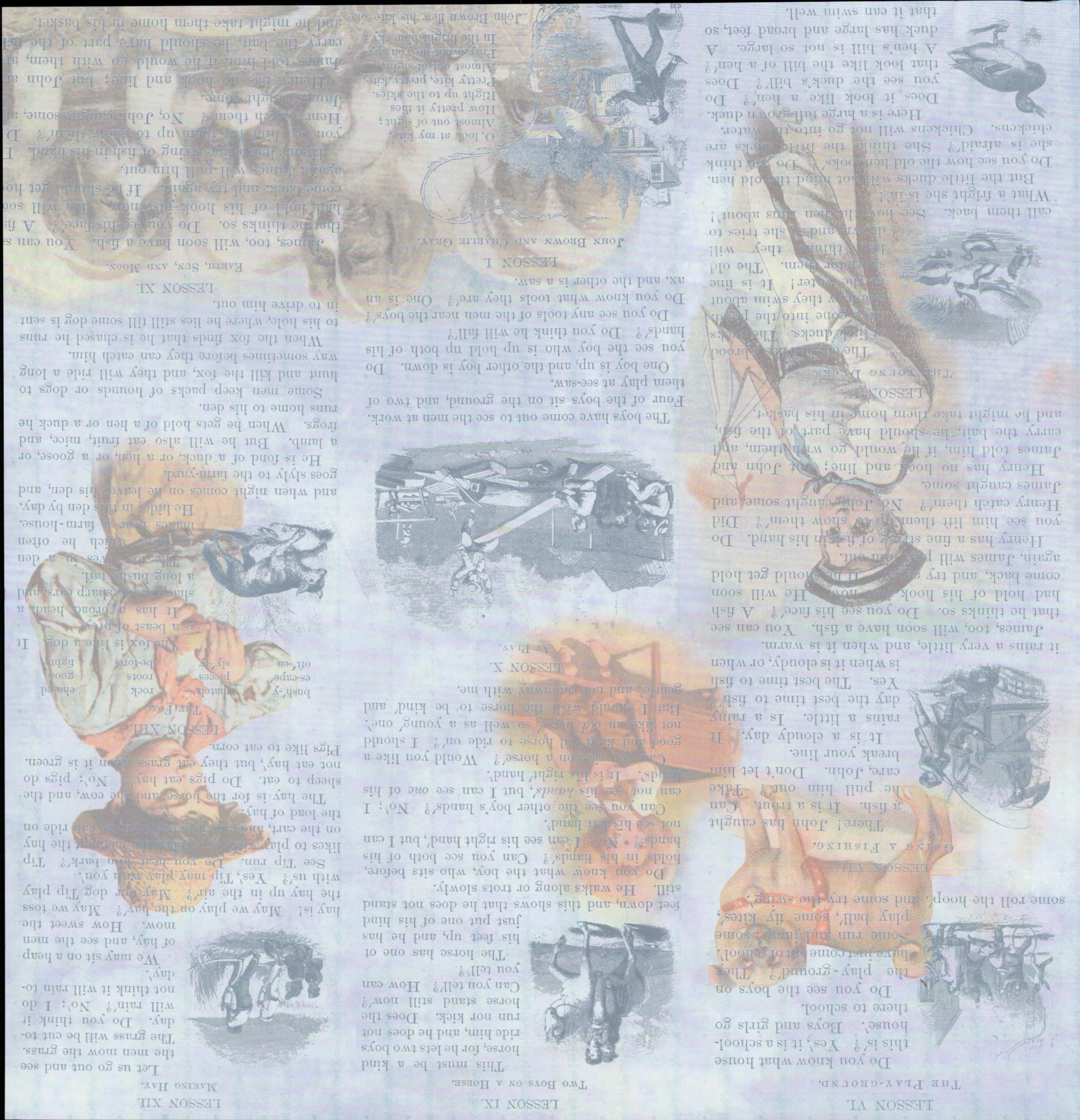 Design Originals Stories for Boys 12x12 Collage Paper - front