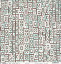 Sassafras Lass Dapper Dan Swank Blox Turquoise cardstock with vertical chains of interlocking rounded rectangles in turquoise, white and brown