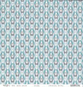 Sassafras Lass Teal Appeal Twist and Shout cardstock with interlocking ogee lattice ribbons in teal, light blue, grey and white