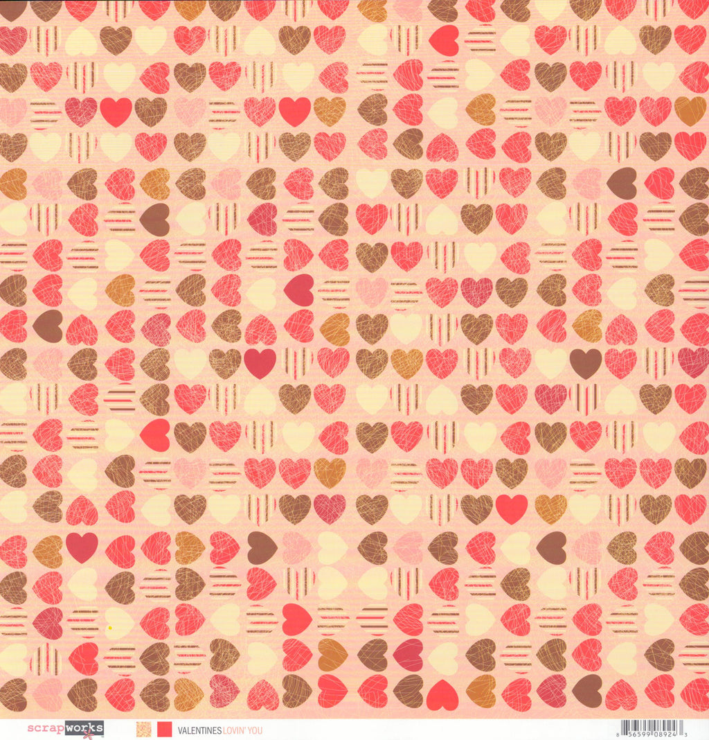 Scrapworks Valentines Lovin' You 12x12 Double-Sided Cardstock