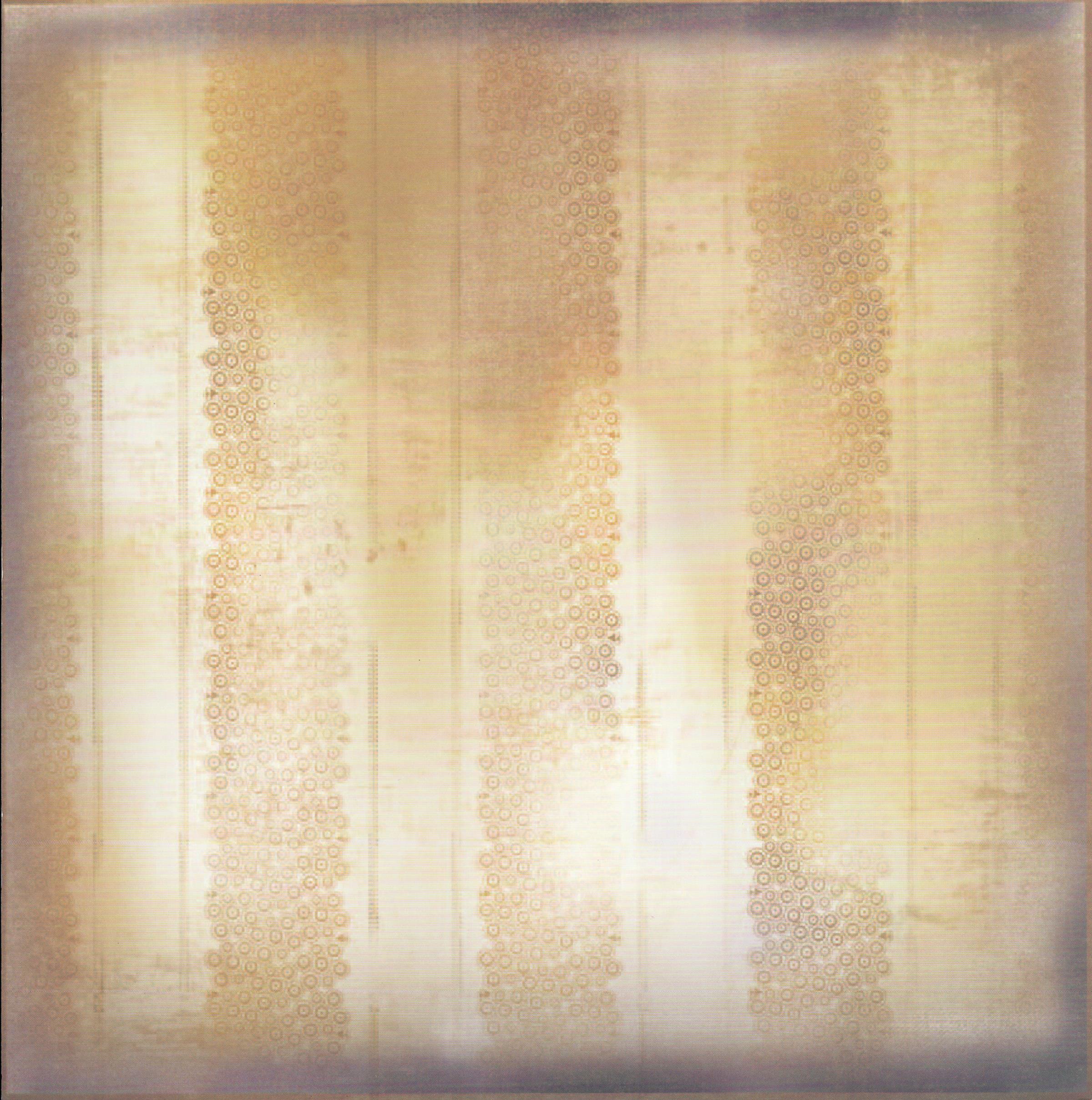 Glitz Design Vintage Love Stripe 12x12 - alternating smooth and bubble-textured vertical stripes in warm golden parchment and cream