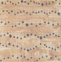 Design Originals Walnut Music 12x12 scrapbook paper with diamond-shaped musical notes on staff lines in walnut ink brown on golden parchment with watercolor wash