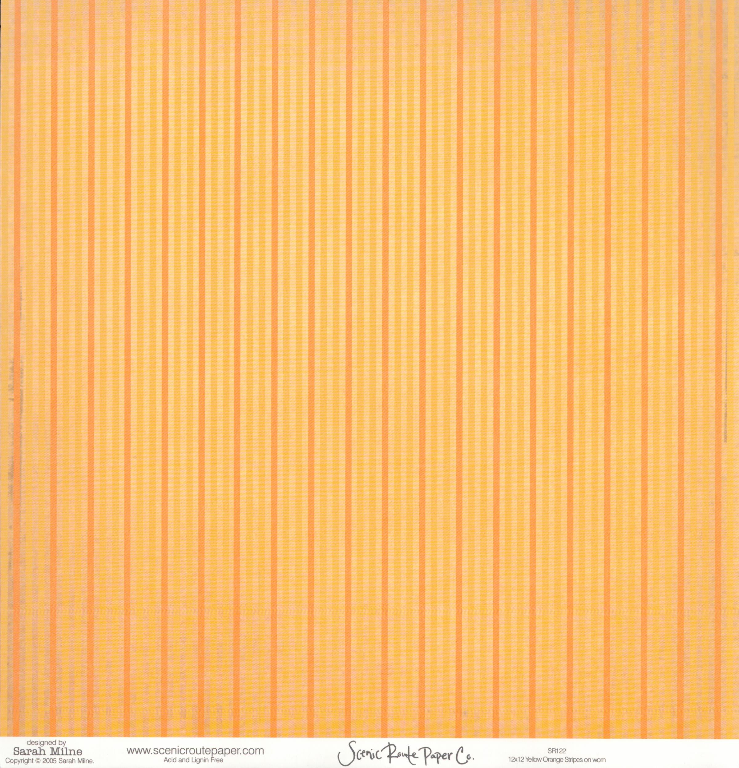 Multi Diamonds on White - Yellow Orange Stripes on Worn