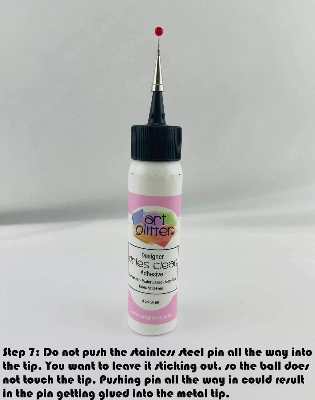 METAL TIP ATTACHMENT FOR ADHESIVE APPLICATION