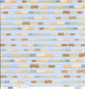 Scrapworks Buddy Boy Train 12x12 scrapbook paper - front side solid warm peach apricot orange