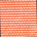 Craft Papers by M Ho Ho Ho Dear Santa 12x12 scrapbook paper - coral salmon background with alternating white ho-ho-ho and green Dear Santa I can explain diagonal text rows