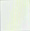 Pastel Multi-Color Stripe 12x12 scrapbook paper - delicate vertical pin stripes in pale yellow, light blue, and mint green on white background