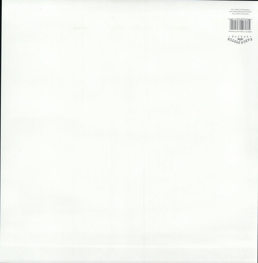 Karen Foster Design Polka-Dot Presents 12x12 scrapbook paper - reverse side, acid and lignin free, item 90615, Made in USA