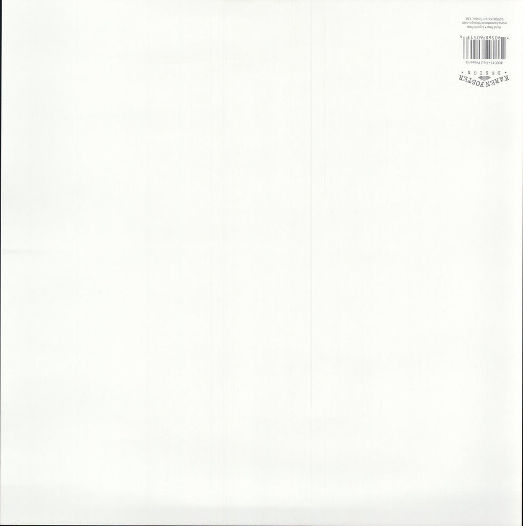 Karen Foster Design Red Presents 12x12 scrapbook paper - reverse side, acid free, lignin free, item 60513, Made in USA